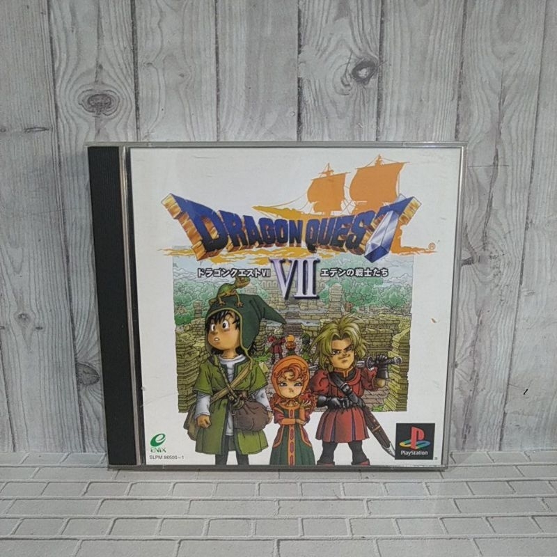 Cd Original Ps1 Dragon Quest VII Jpn Japanese Complete manual book ...