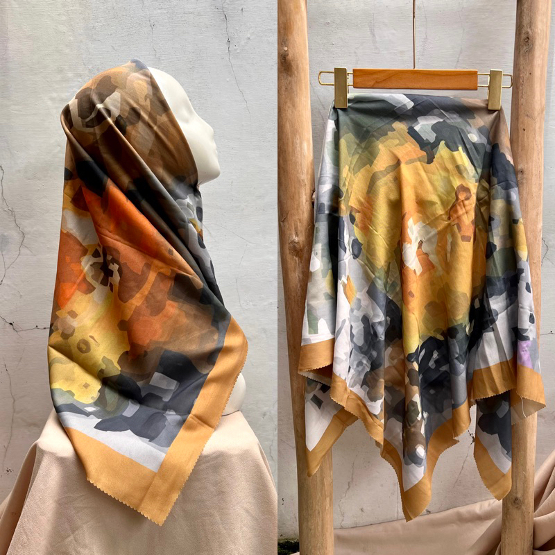 HIJAB VOAL MOTIF RINJANI 36 / LATEST VOAL QUARTER MOTIF DENAY FLOWER ...