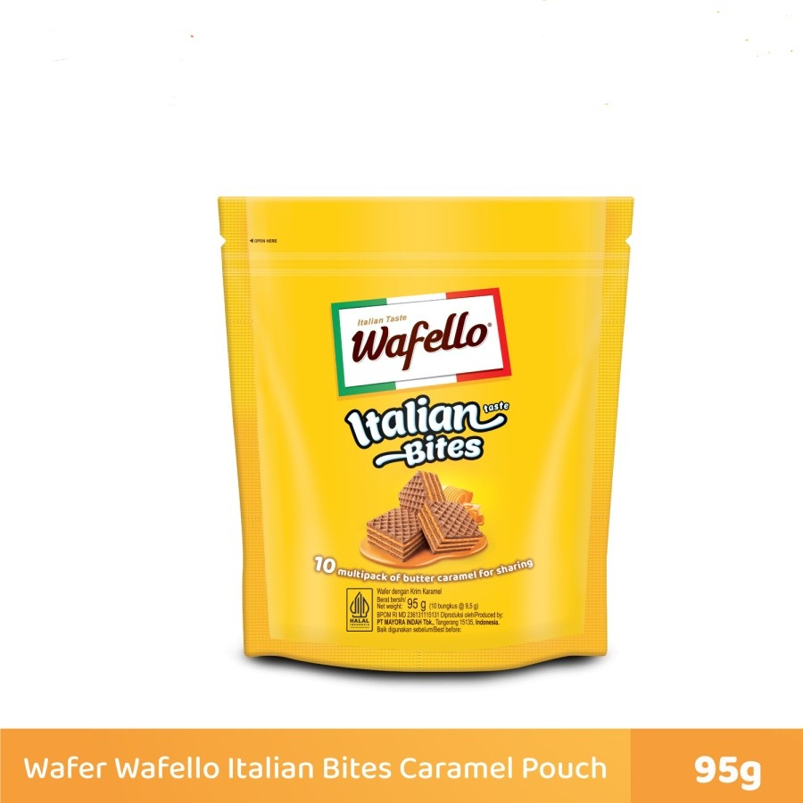 Wafer Wafflelo BUTTER CARAMEL ITALIAN BITES 95GR POUCH | Shopee Philippines