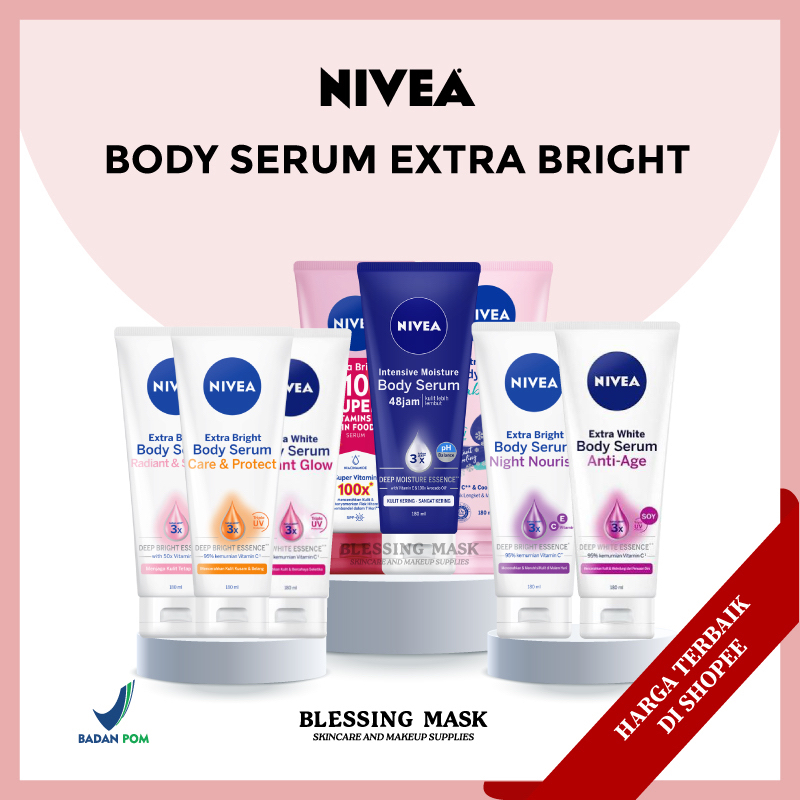 Nivea Body Serum Instant Glow 10 Super Vitamins Extra White Care