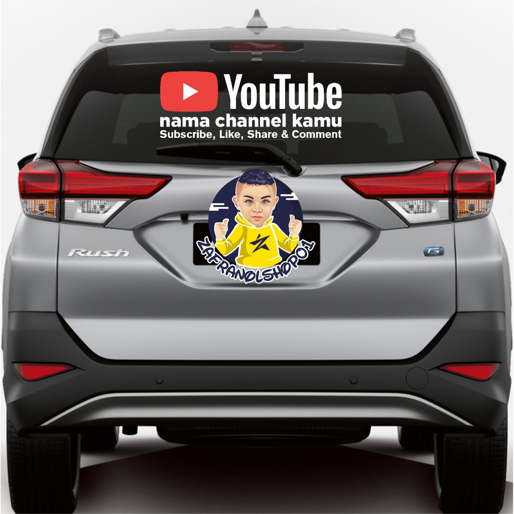 Sticker CUTTING YOUTUBE CONTENT CREATOR ORACAL Material YOUTUBE Name ...