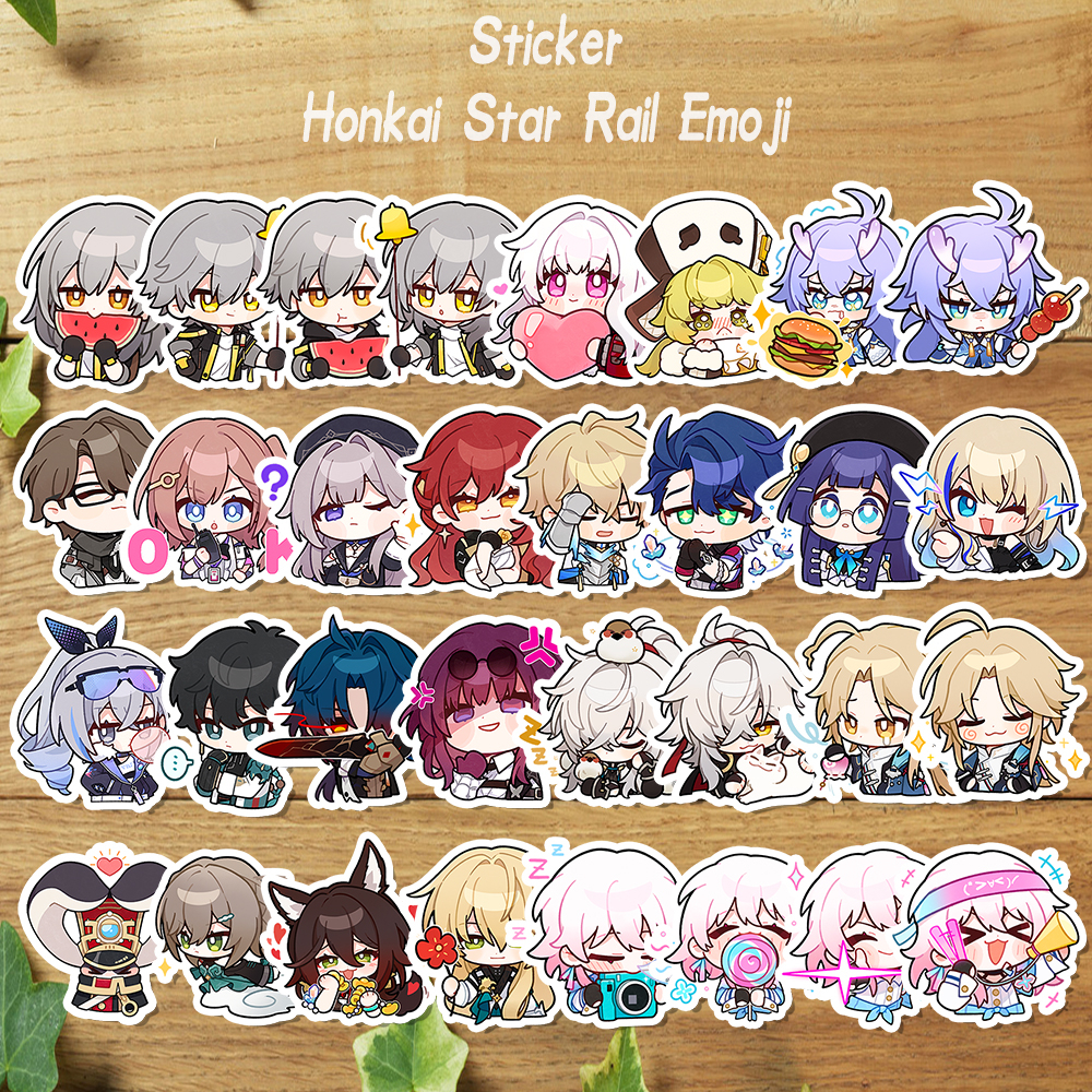 Sticker Honkai Star Rail Emoji Sticker Vinylsticker Set Honkai Star Rail Character Firefly Jade 2192