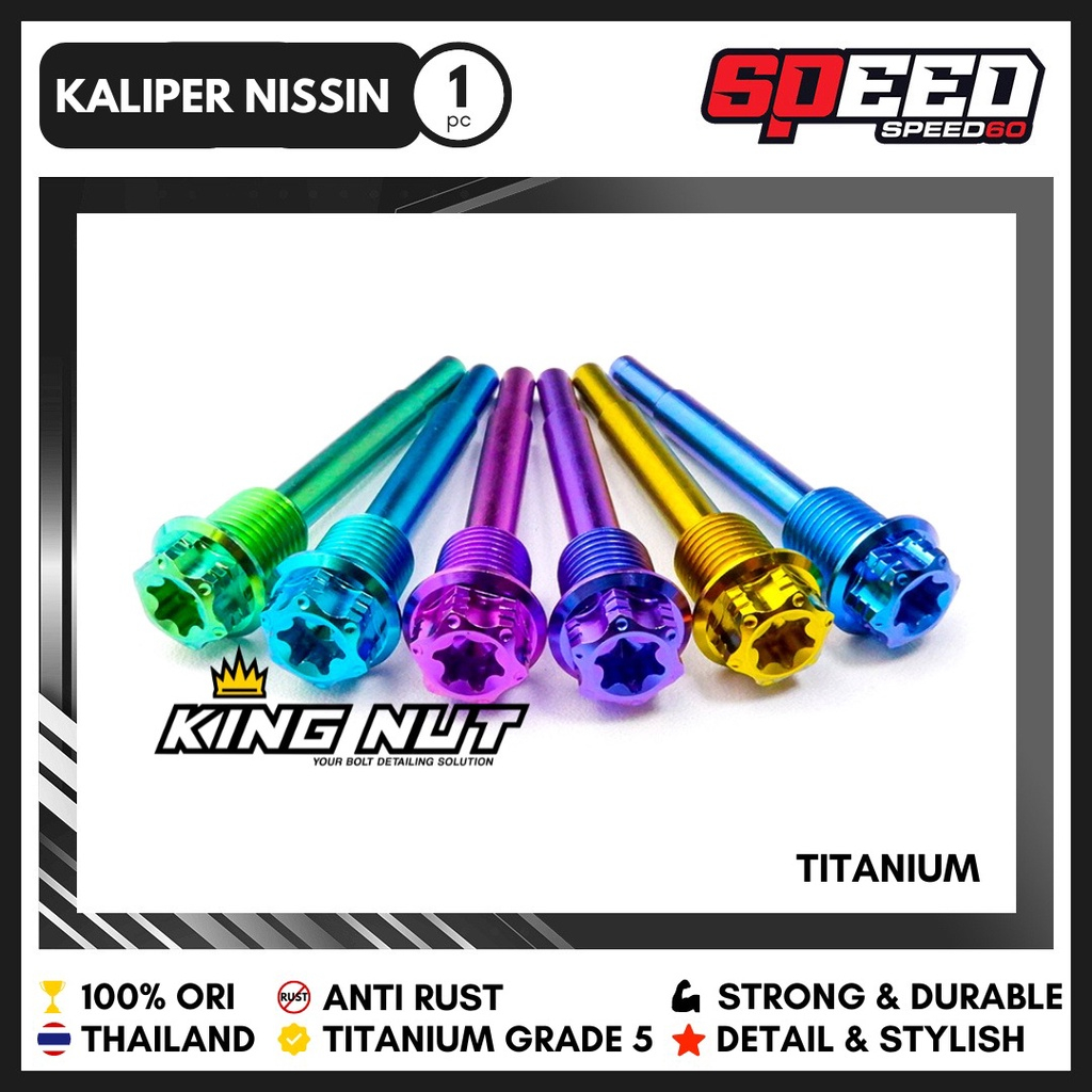 Tojosan Caliper Nissin Samurai Bolt Titanium Grade 5 Thailand King Nut