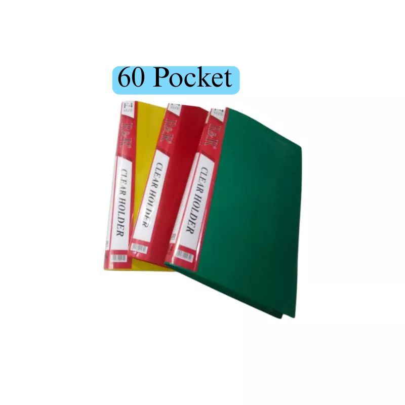 Map Document File/Map Clear Holder Display Book 60pocket Folio F4 R&R ...