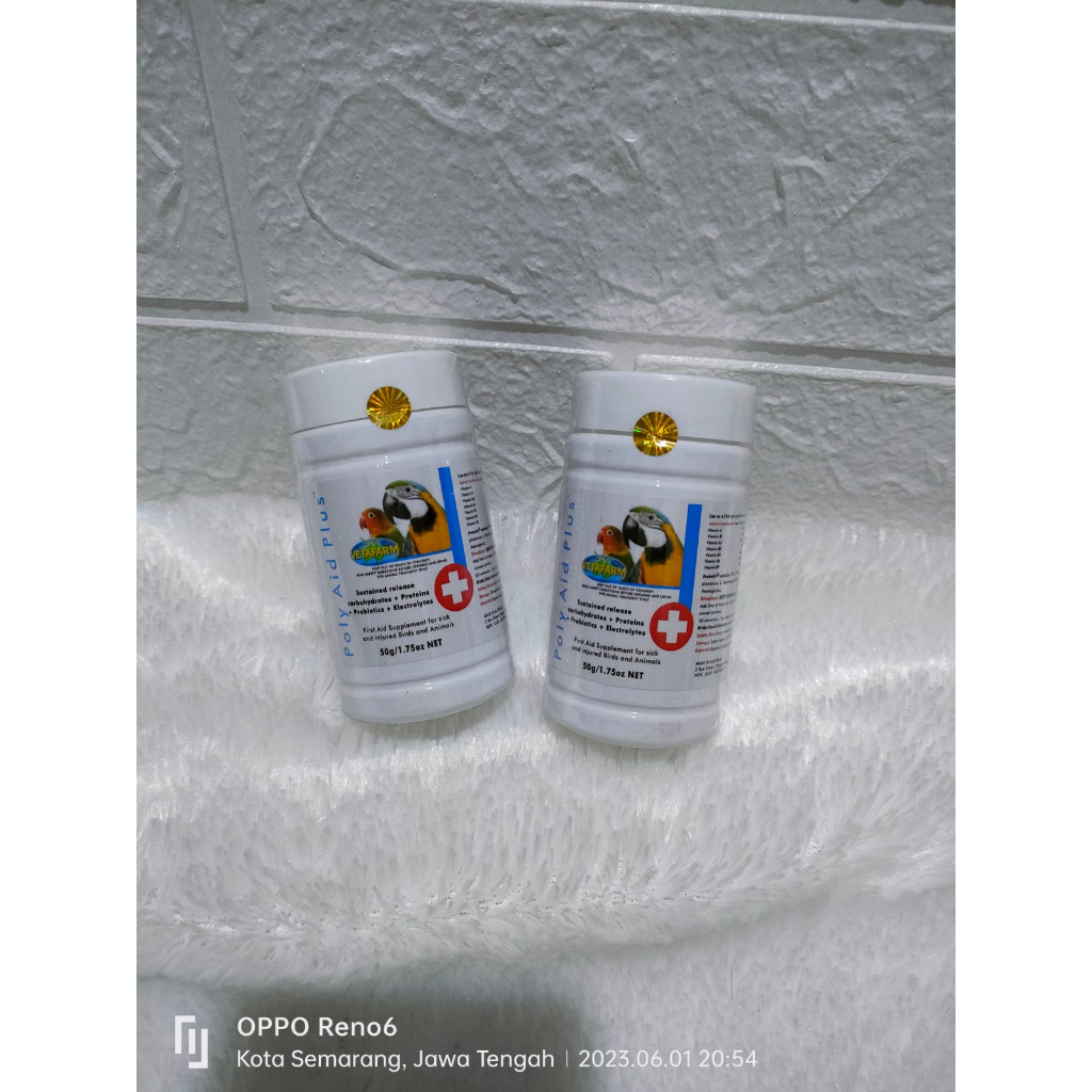 Poly AID PLUS VETAFARM SUPPLEMENT Sick Bird And Recovery 50GR | Shopee ...
