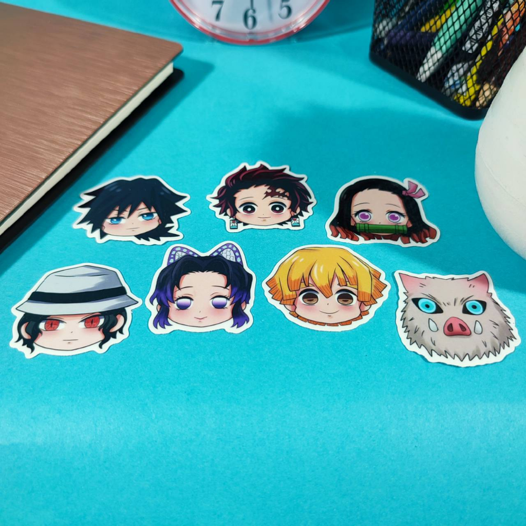 Complete Anime Sticker Demon Slayer Sticker Kimetsu No Yaiba Tanjiro Nezuko Zenitsu 