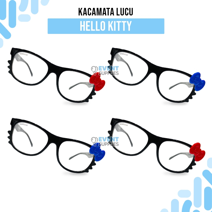HITAM Black Fashion Hello kitty Glasses | Shopee Philippines