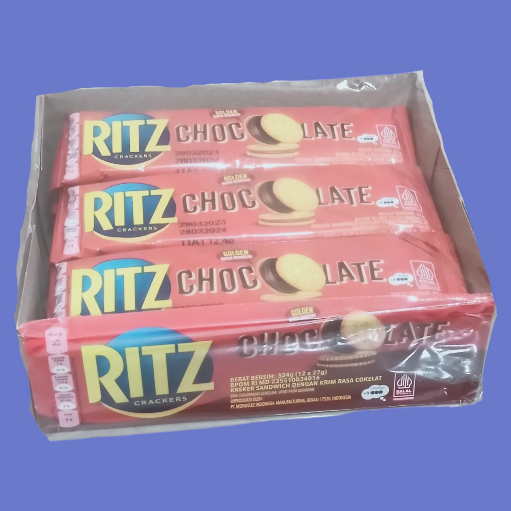 Ritz Crackers Crunchy Chocolate Biscuit 27gr [12 Sachets/box] | Shopee ...