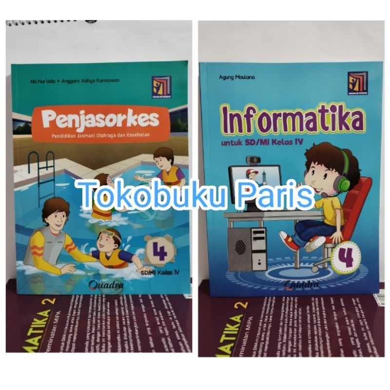 Original Textbook For Penjasorkes PJOK TIK Informatika sd mi Class 4th ...