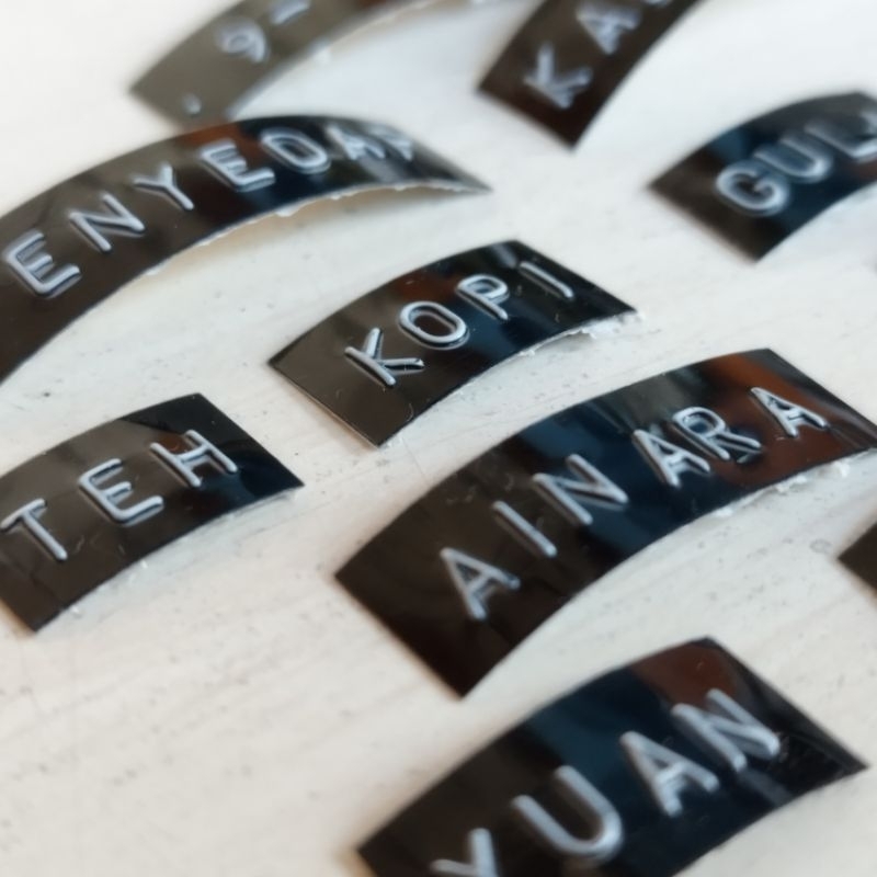 Embossed STICKER LABEL | Custom STICKER LABEL | Shopee Philippines