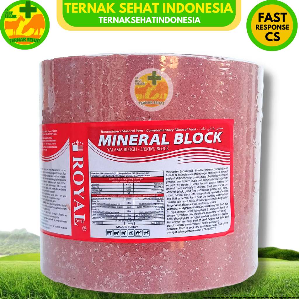 Mineral BLOCK ROYAL 5KG MINERAL BLOCK Goat ROYAL MINERAL BLOCK For