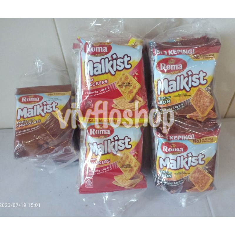 Roma Malkist Chocolate/ Roma Malkist Abon Roma Malkist Crackers/ (10 ...