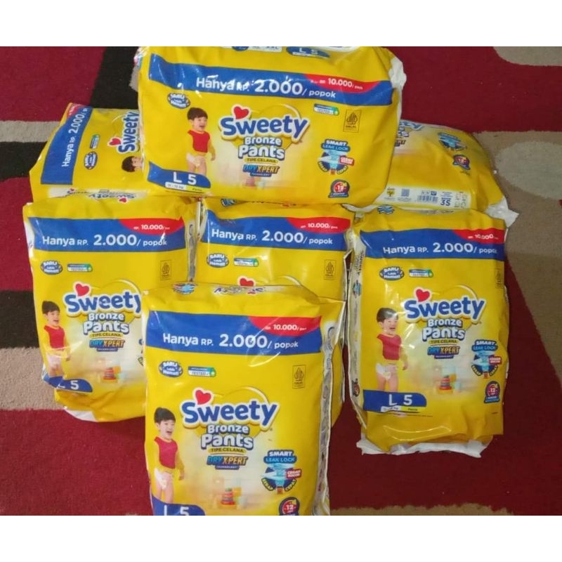 Pampers Sweety Mini Pack Contents 5pcs Shopee Philippines