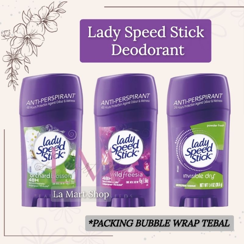 Deodorant Lady Speed Stick Invisible Dry Wild Freesia Powder Fresh ...