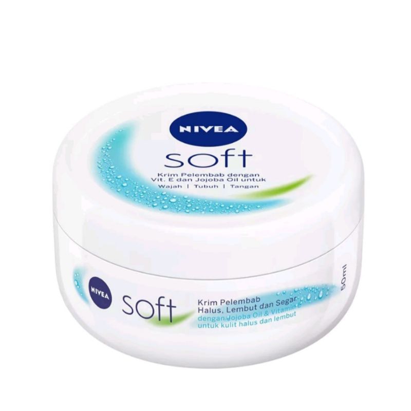 Nivea SOFT CREME JAR 50ML/NIVEA SOFT Moisturizing Cream 50ML | Shopee ...