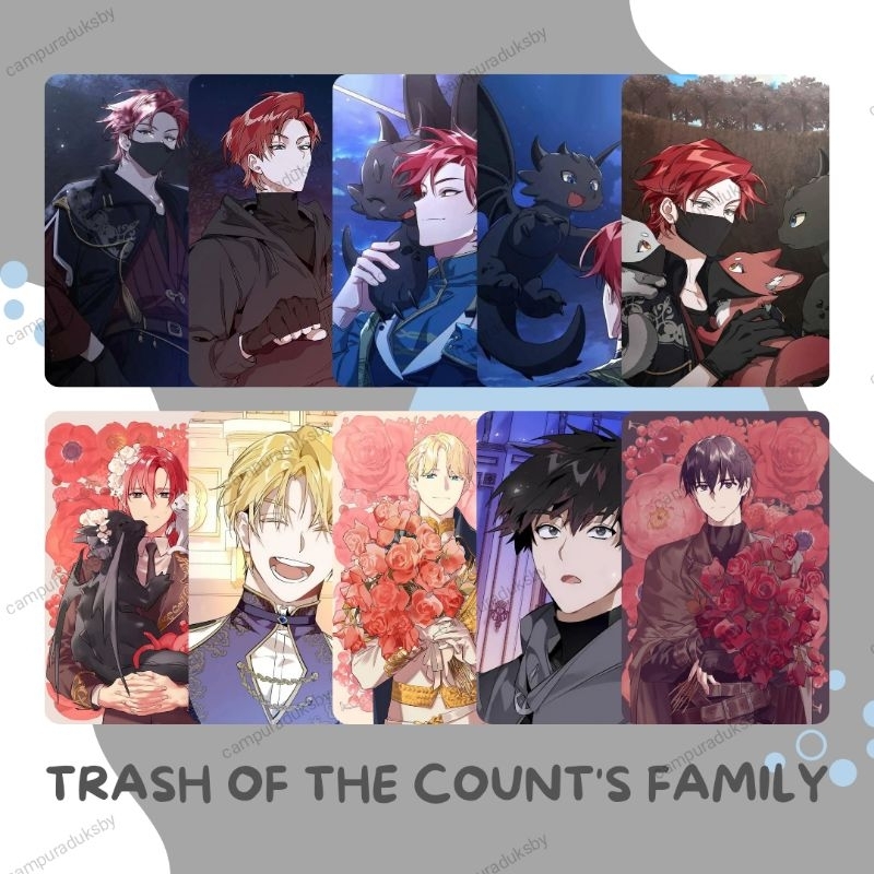 Buy 5 GET 1 FREE! Photocard Trash Of The Count's Family Manhwa Light ...