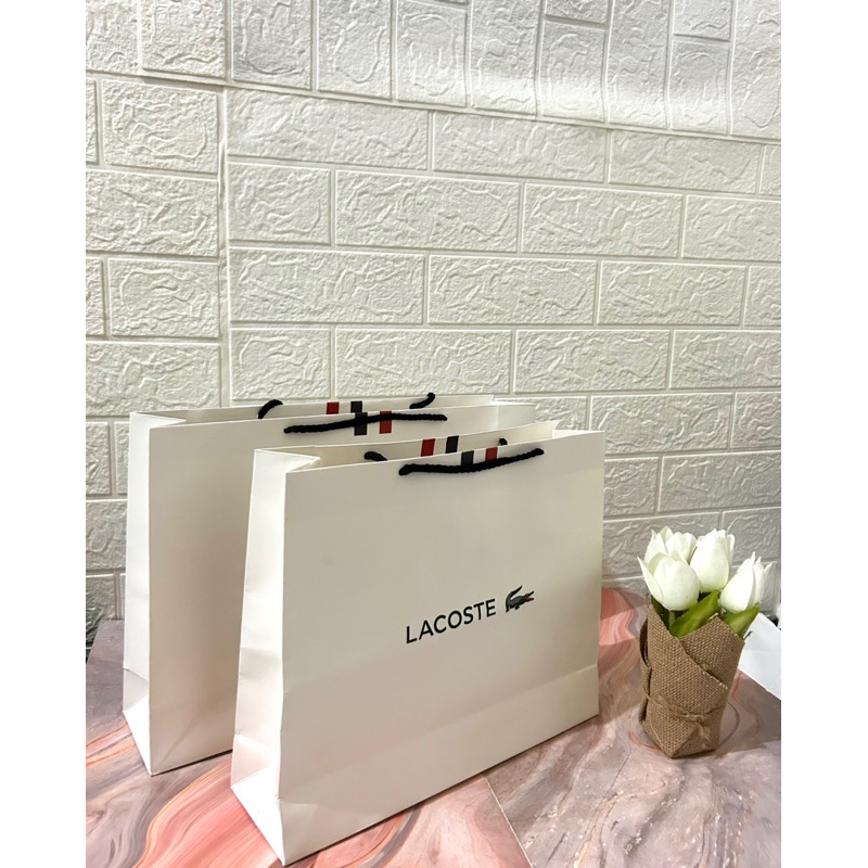 Lacoste Paper Bag Gift Wrapping Shopee Philippines