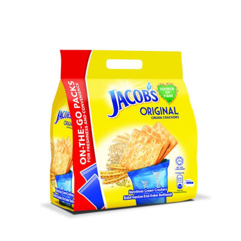 Jacobs CREAM CRACKERS Biscuit 3-flavored Variants (Malaysia) | Shopee ...