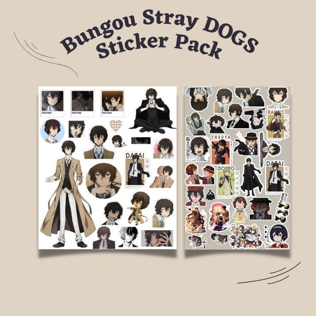 Bungou STRAY DOGS BSD osamu dazai Sticker, cute aesthetic anime Sticker ...