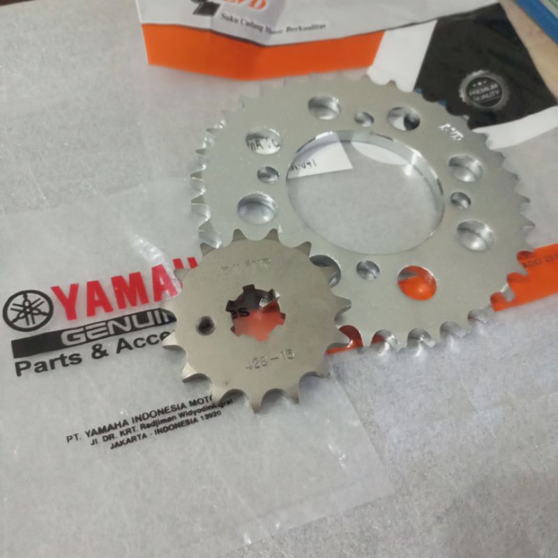 Gear SET PRESS YAMAHA JUPITER MX NEW/MX OLD TYPE SSS Hole ORIGINAL