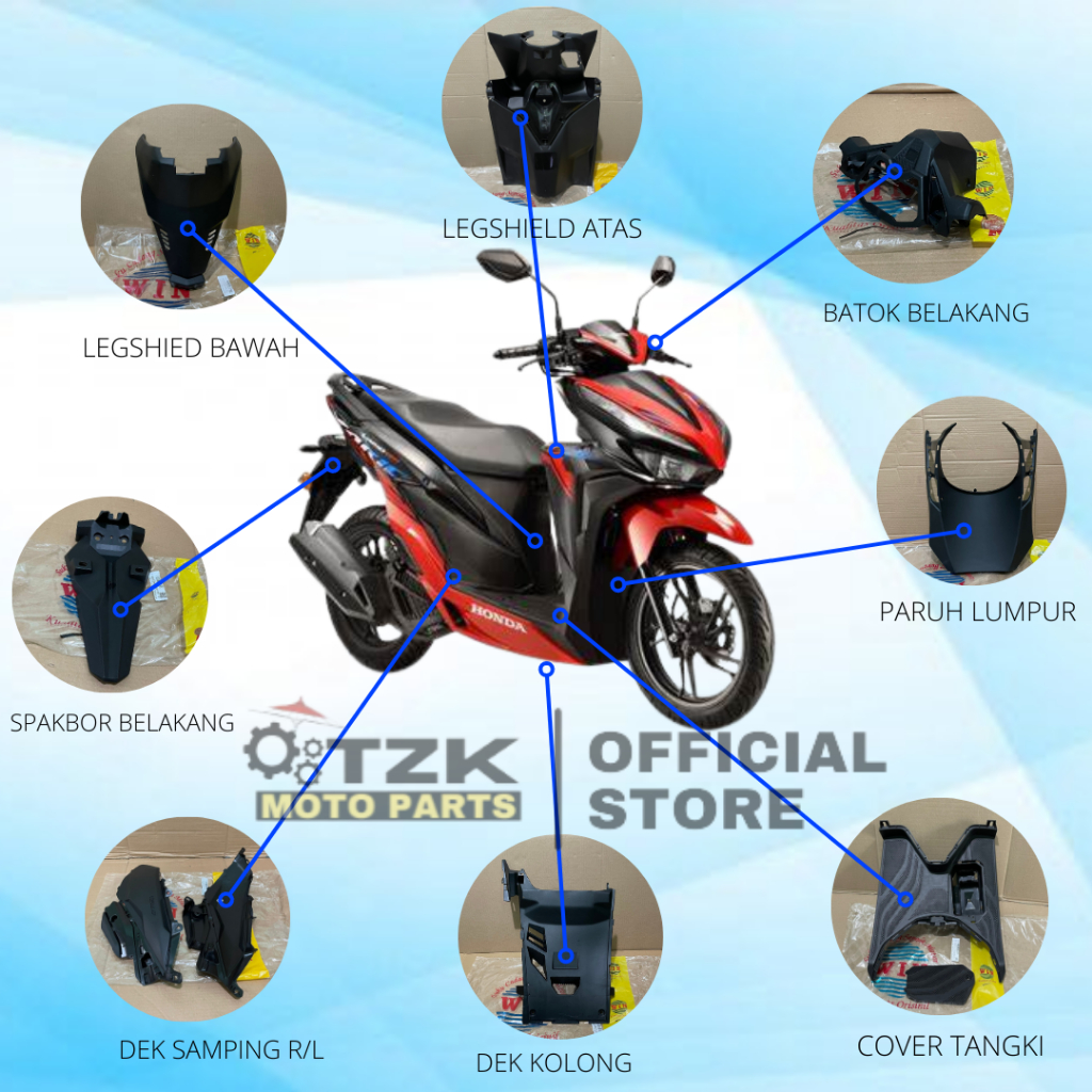 Win Cover Body Rough Body Honda Vario 125 150 New Esp Led 2018-2021 ...