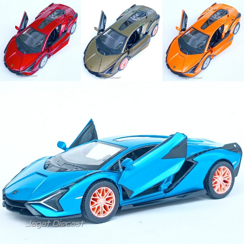 Kinsmart Lamborghini Sian Veneno Avio Huracan Trofeo Toy Mobilan