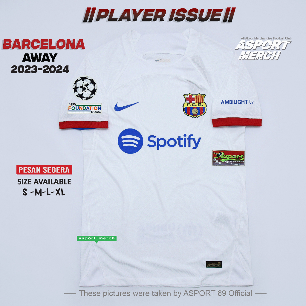 Barca AWAY PLAYER ISSUE New BARCELONA AWAY JERSEY 2023 2024 BARCA AWAY