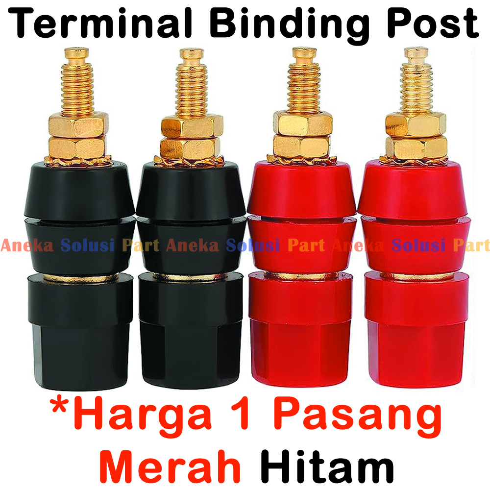 Terminal Binding Post GOLD PLATED Pos Banana Socket Speaker Connector ...