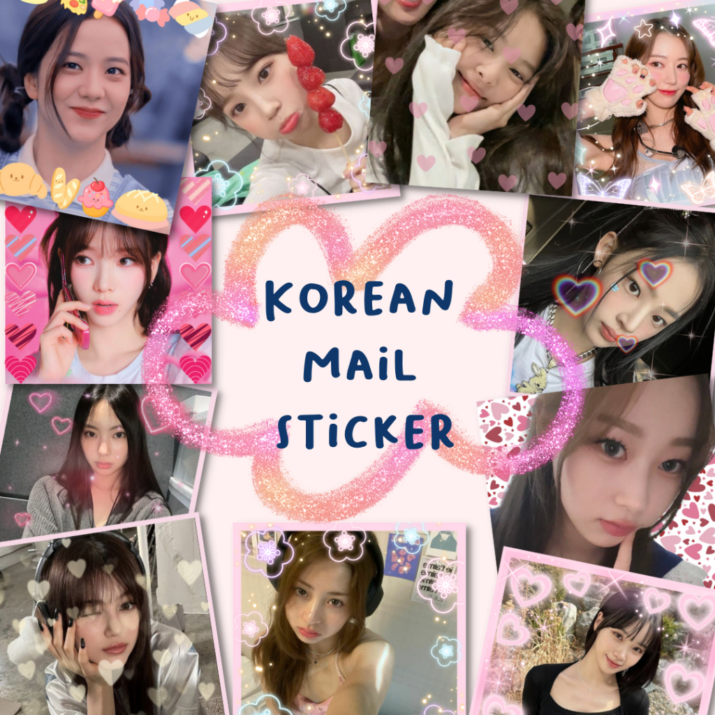 Blackpink AESPA NEW JEANS LESSERAFIM STICKER DECO || Korean MAIL ...