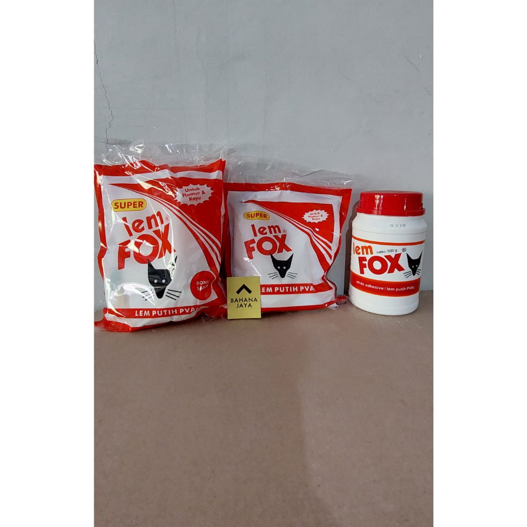 KAYU PUTIH White Fox Glue Multipurpose Glue 500 Gram Bottle Wood Glue ...