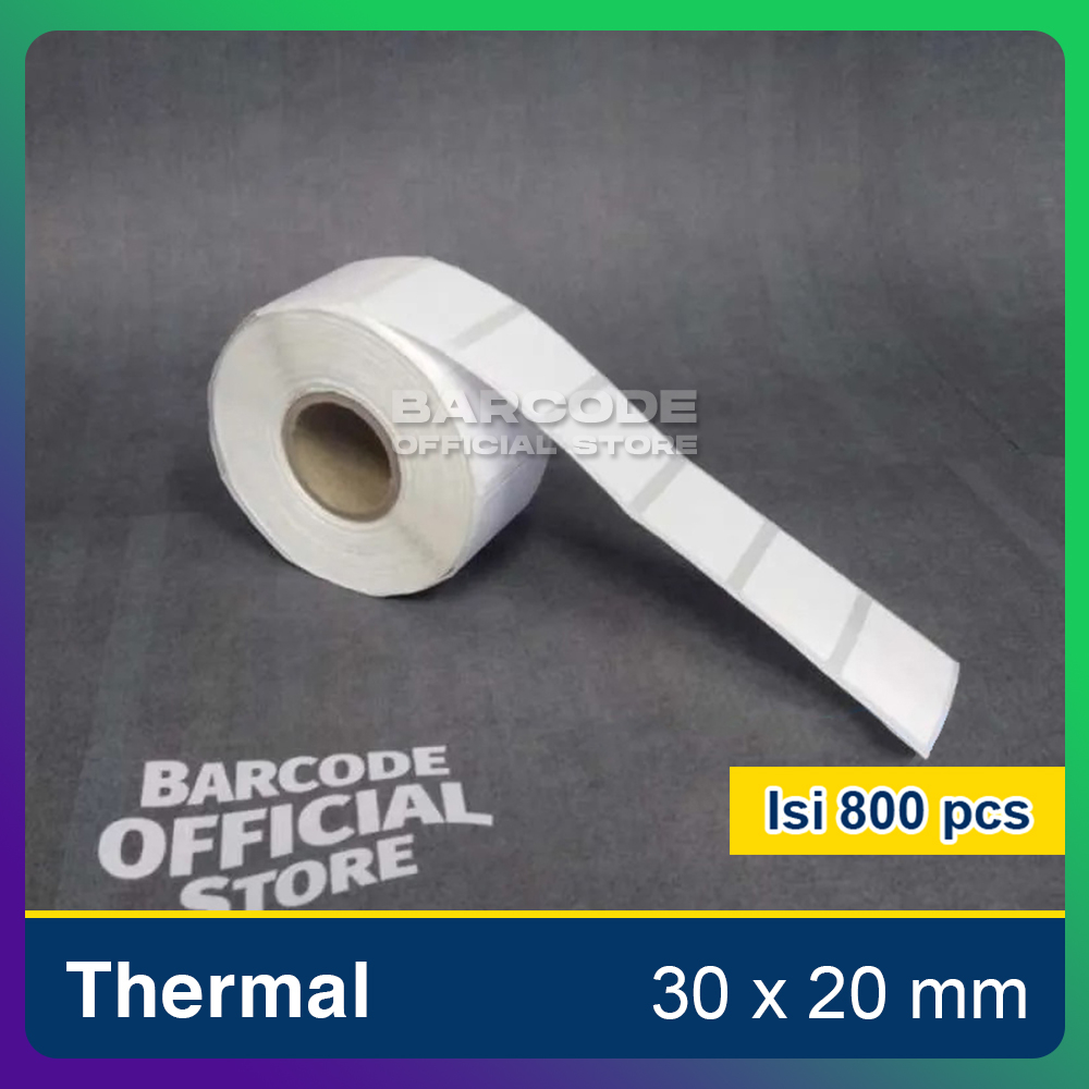Thermal Sticker Labels 30x20mm / 30 x 20 / 30x20 mm 1 Line (1 Slop ...