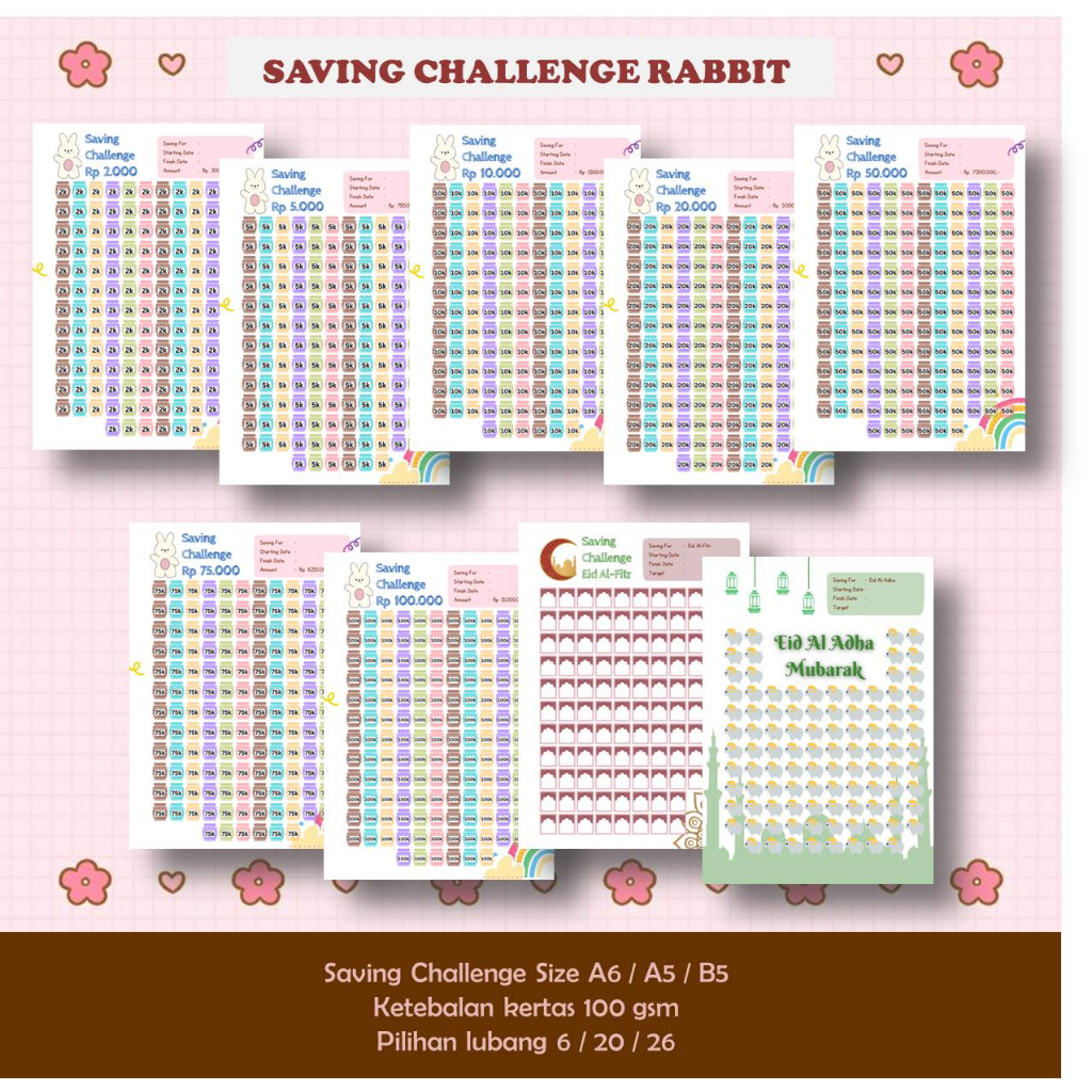 Saving CHALLENGE RABBIT CHALLENGE CHALLENGE SAVING Paper Contents ...