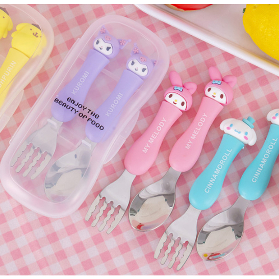 Sanrio Character Cutlery/Children's Cutlery Kuromi Character My Melody ...