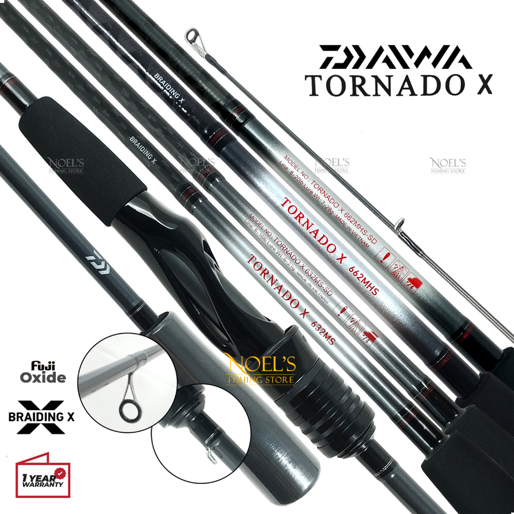 Daiwa TORNADO X Fishing Rod [2023] Casting Spinning Sea Lake