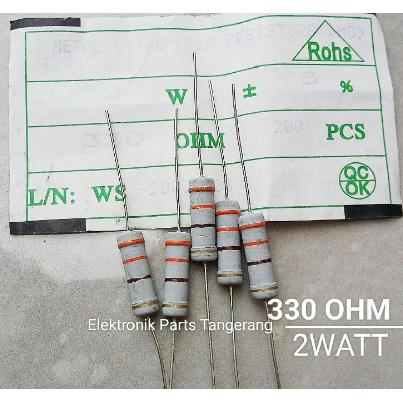 Résistance Film Carbone 330 ±5%, 2W | RS