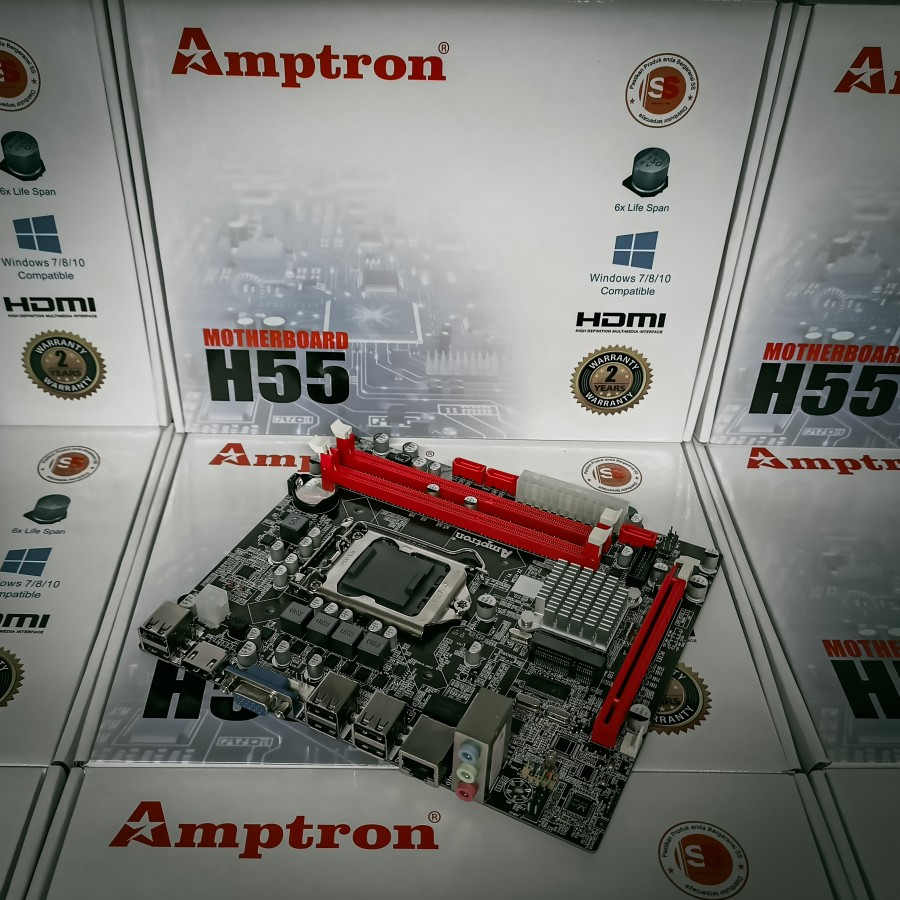 Intel AMDron H55 motherboard socket 1156 | Shopee Philippines