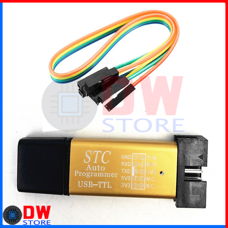 STC 51 Programmer Downloader USB ISP 8051 Microcontroller 3.3V-5V ...