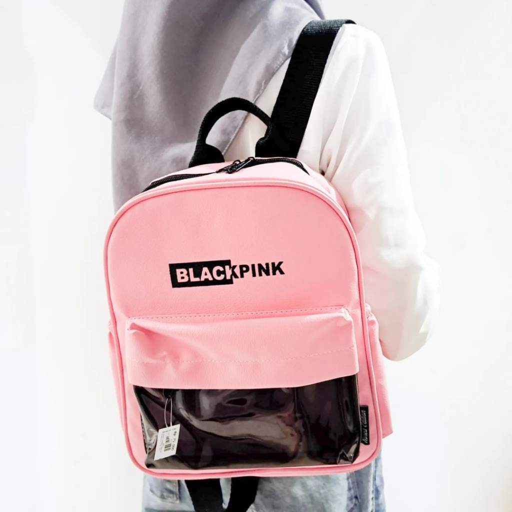 HITAM UNGU Azayaka Kpop Blackpink NCT BTS Backpack Black Purple Mini Backpack Korean Style