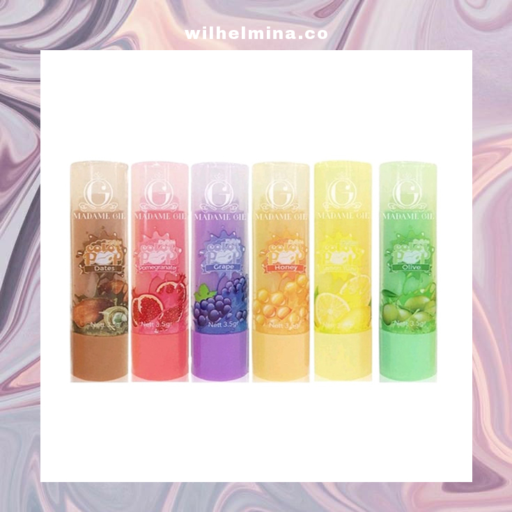 Madame Gie Color Pop Lip Balm Fruity Series Moisturizing Lip Treat Ur ...