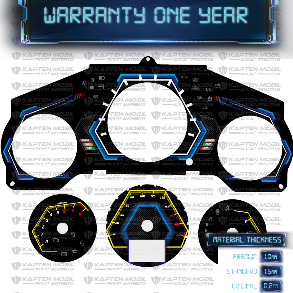 Custom Car Panel Speedometer for Honda City GT Racing V1 | Shopee ...