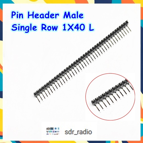 Pin Header Strip Male Single Row 1x40 2.54mm Right Angle L Shape ...