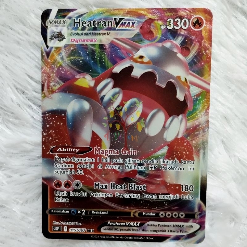 Indonesian Pokemon Cards - Heatran VMax | Shopee Philippines