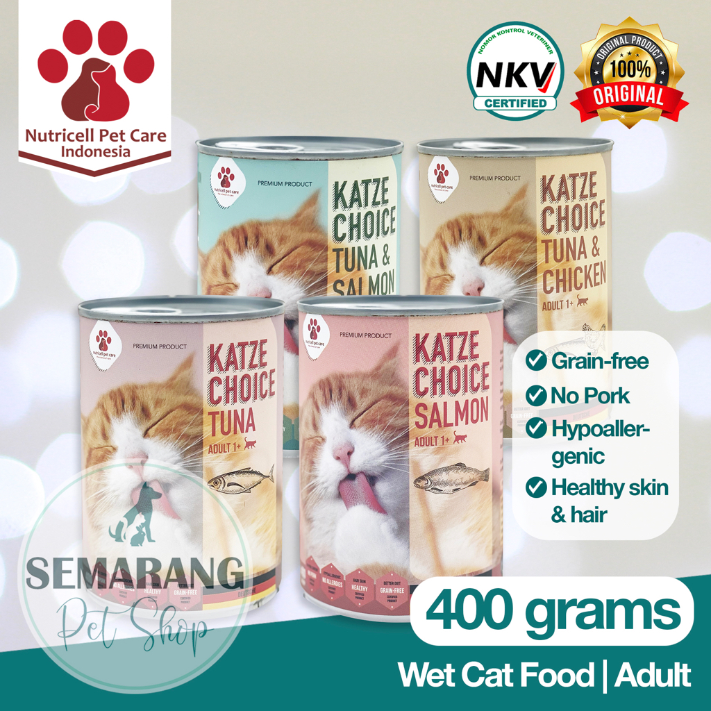 Katze CHOICE Adult 400gr Salmon Chicken Tuna Wet Cat Food Cat Wet