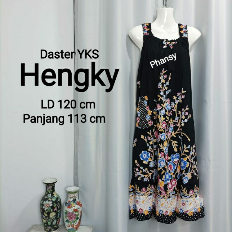 YKS Hengky Daster with Short Sleeves, Carnation Motif, Women's ...