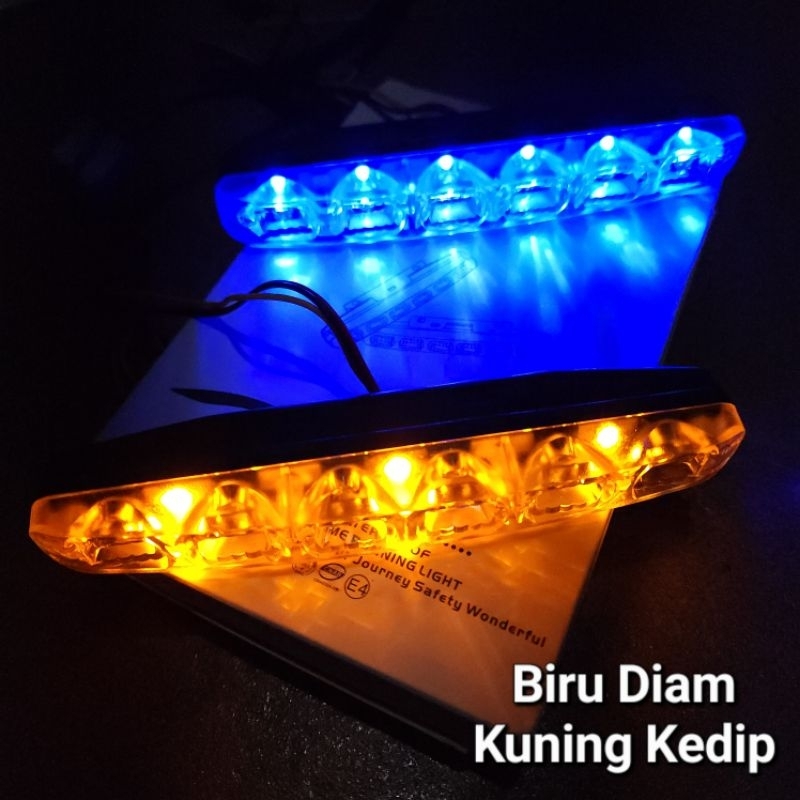 MATA PUTIH 6eyes Car LED DRL Spotlight White CRYSTAL Front Horn