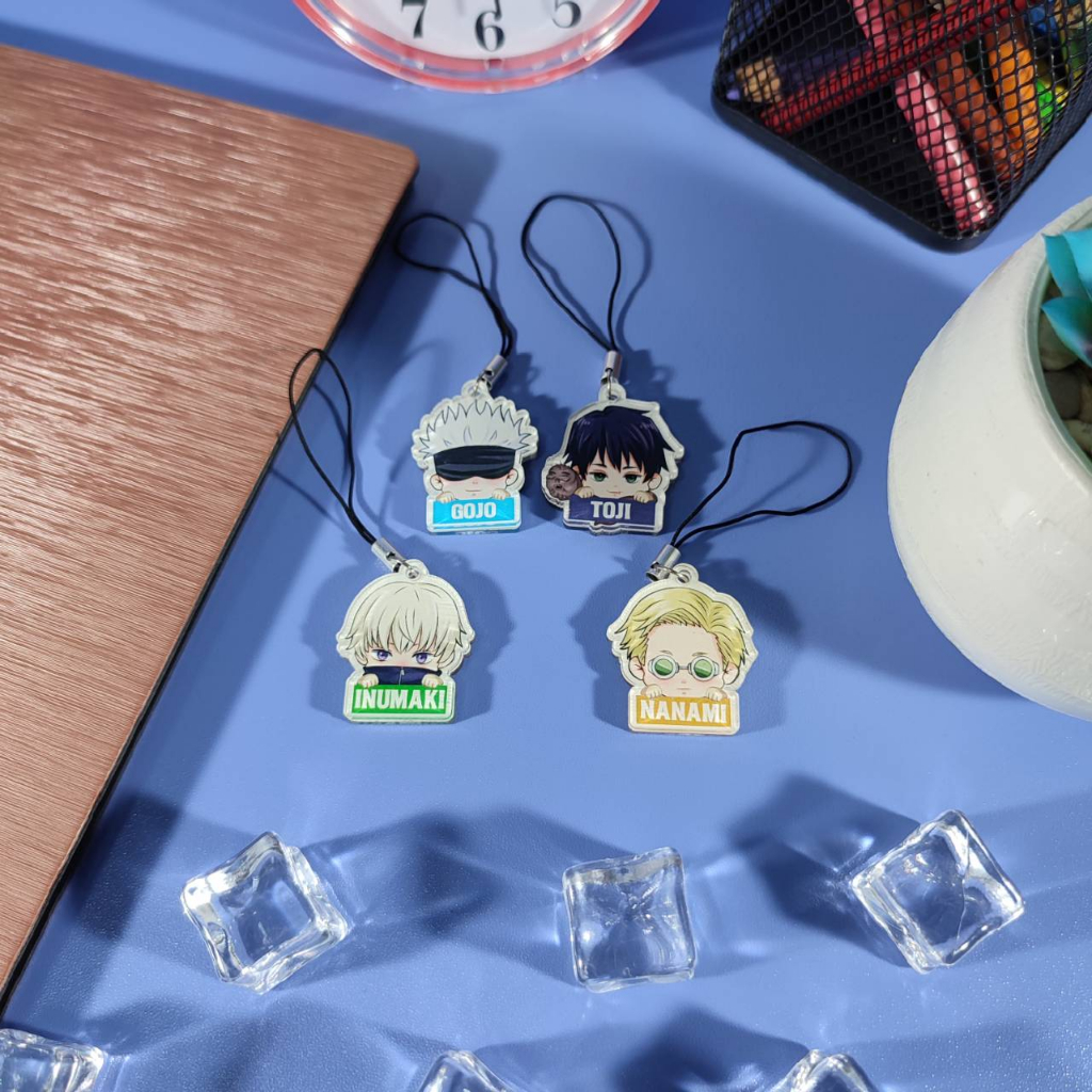 Jujutsu Kaisen Porte-clés Cosplay Anime Gojo Satoru Yuji Itadori Fushiguro Megumi Kawaii Cartoon Pendentif Pour Sac A Dos Cadeaux