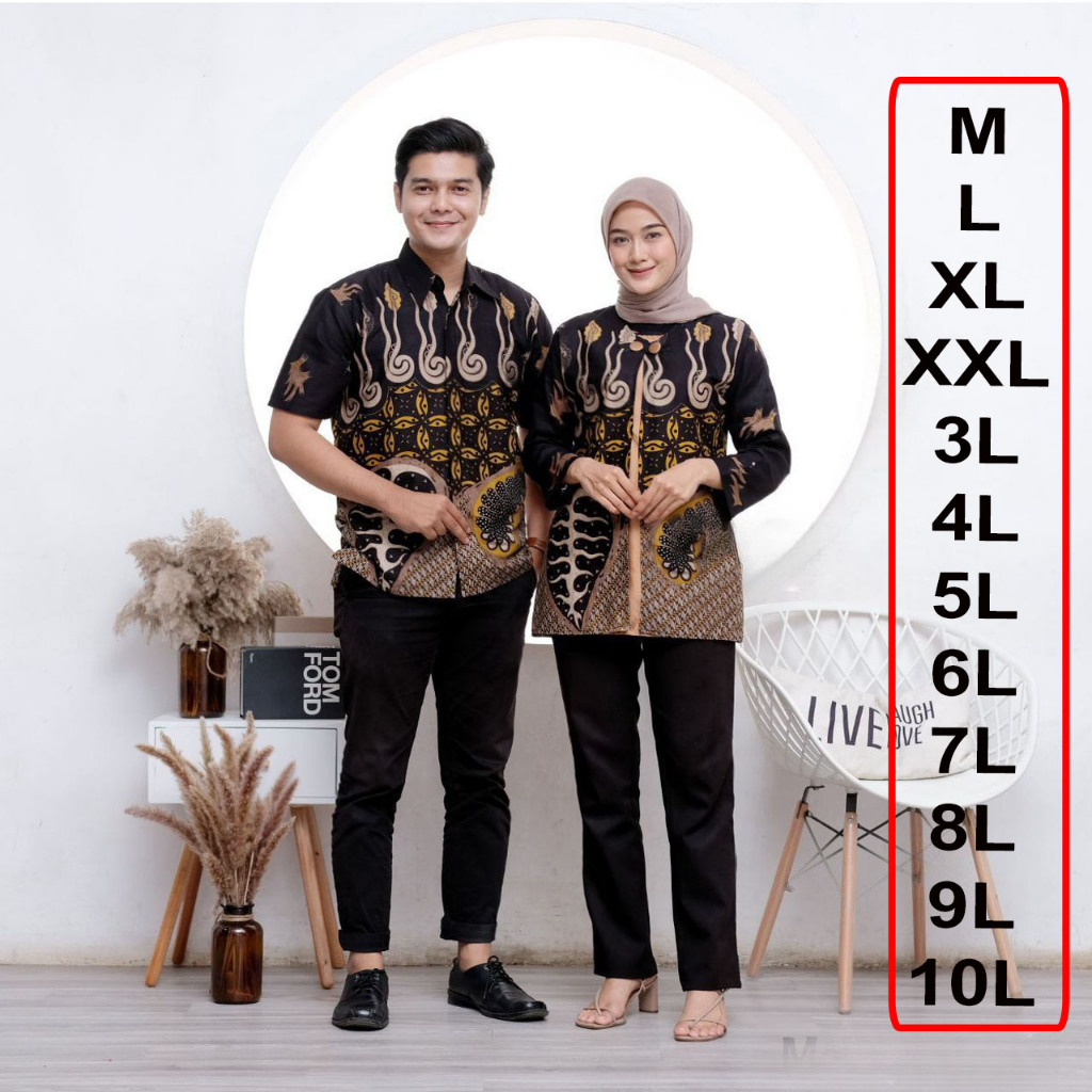 Blouse Jumbo Fashion Jumbo Couple Clothes Batik Office Uniform Office