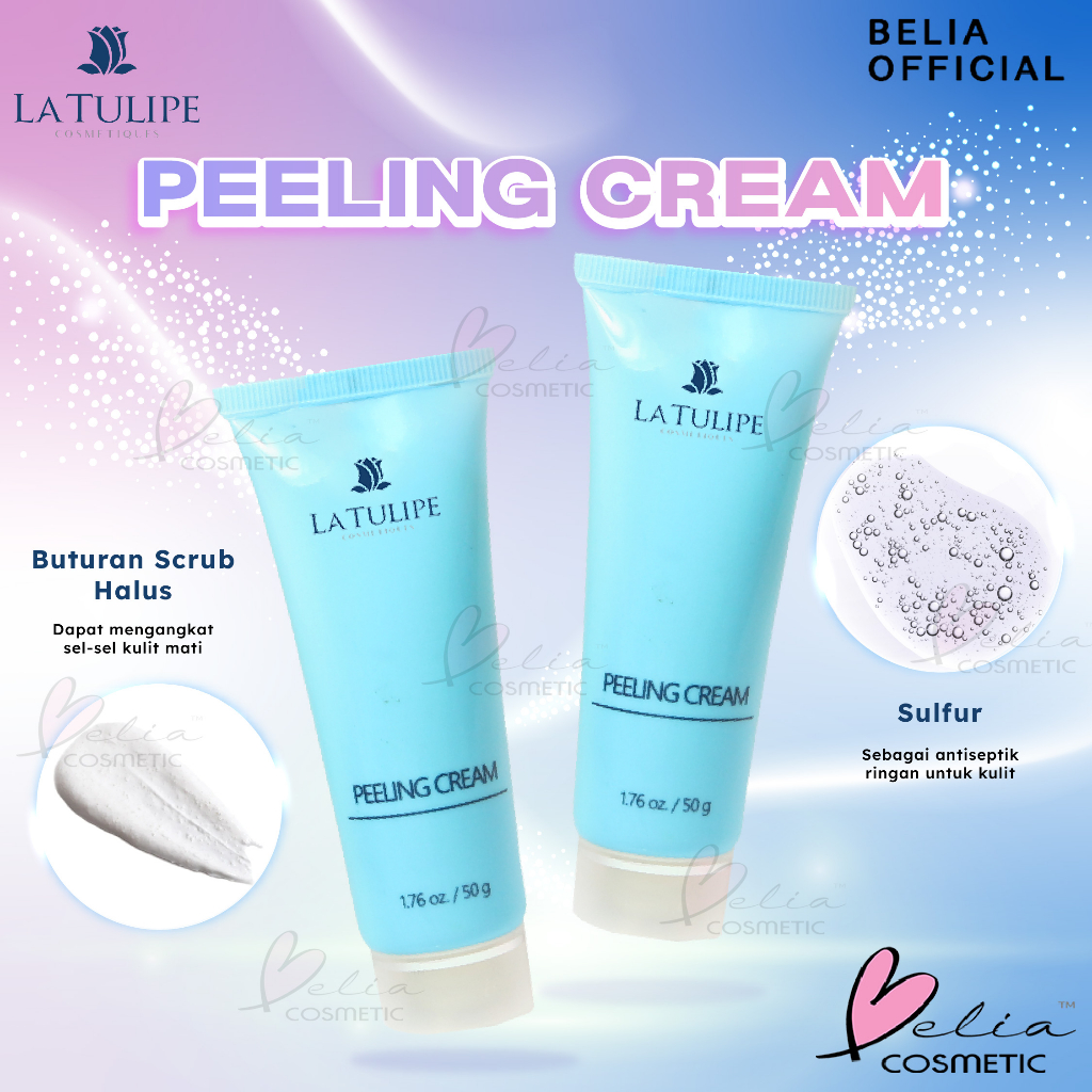 Belia LA TULIPE Peeling Cream 50g Scrub Cleans Skin Removing