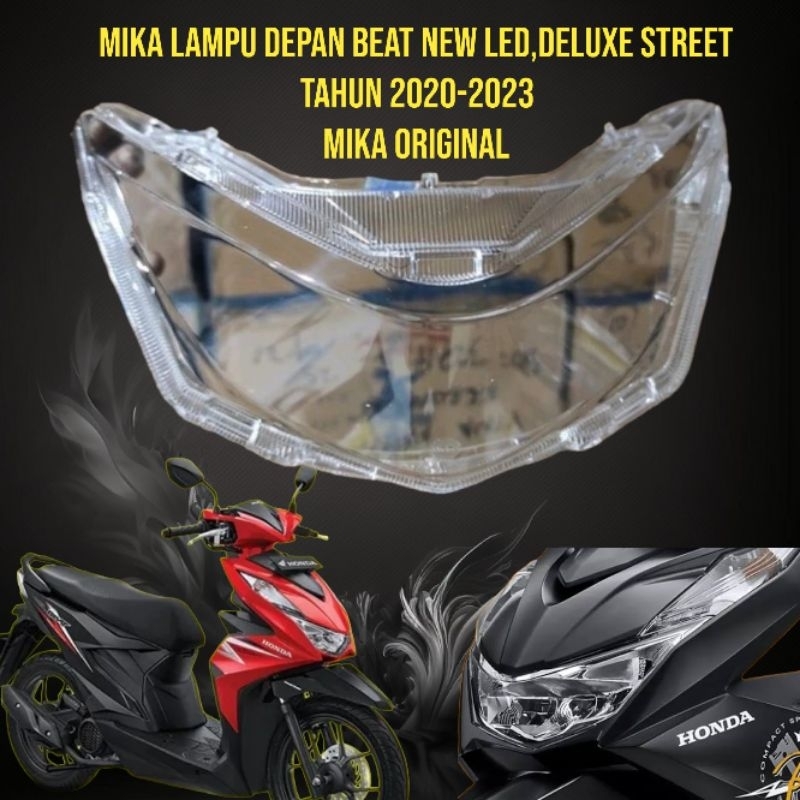 MIKA HEADLIGHT HONDA BEAT NEW LED DELUXE STREET 2020-2023MIKA ORIGINAL ...
