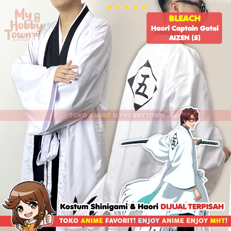 Haori Cloak Anime Bleach Gotei 13 Aizen Sousuke 5 Cosplay Costumes | Shopee  Philippines